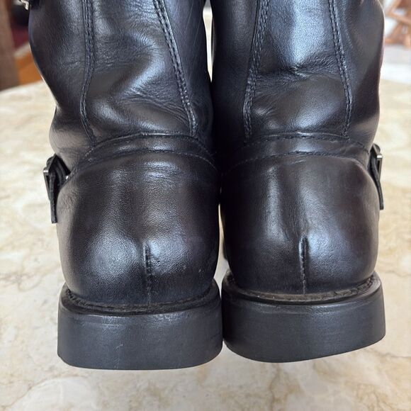 Harley-Davidson Leather Motorcycle Boots Side Zip - Picture 8 of 15